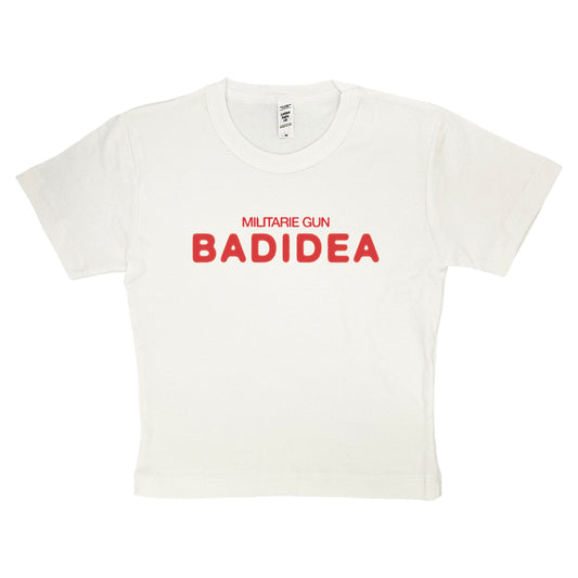 BADIDEA - WHITE BABY TEE