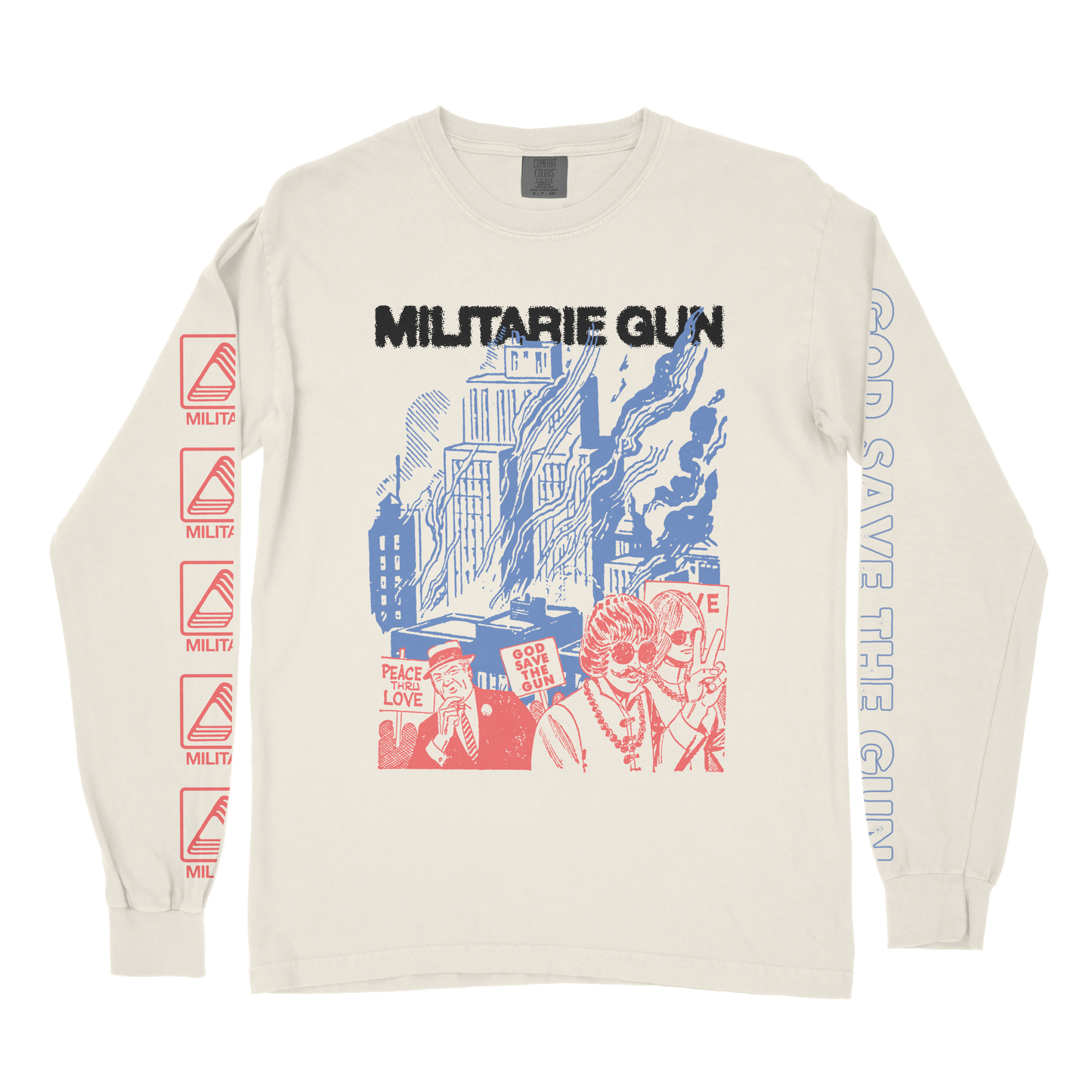 GOD SAVE THE GUN - IVORY LONGSLEEVE